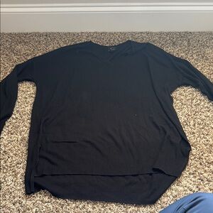 Black V-Neck Sweater